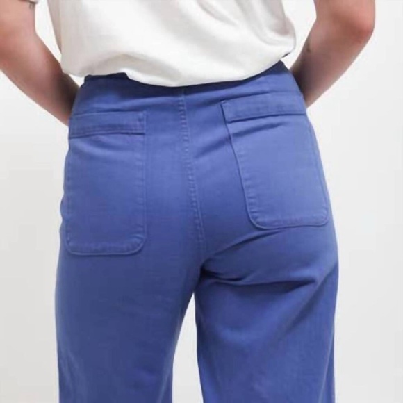 GRAVEL & GOLD Placer High Rise Straight Leg Pants in Labourer Blue Size 32 | 14 - Picture 12 of 16